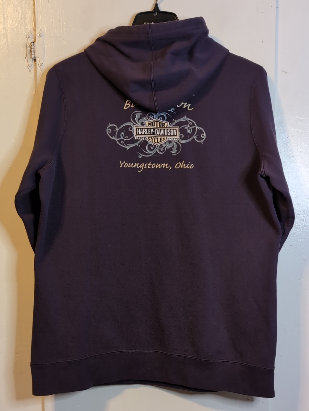 2011 Harley Davidson Youngstown, OH Purple hoodie womens 2X - Picture 6 of 7